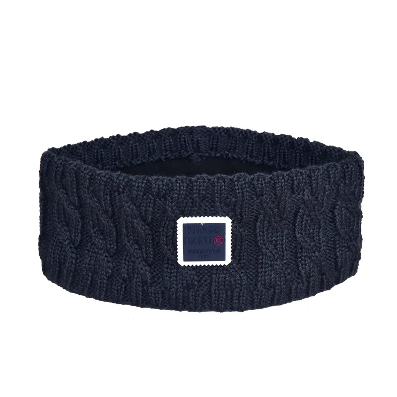 Kingsland KLmarina Ladies Cable Knitted Headband - Navy